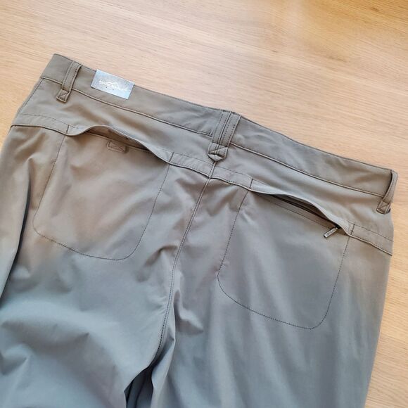NEW Eddie Bauer Khaki Green Hiking Pants - Picture 5 of 10